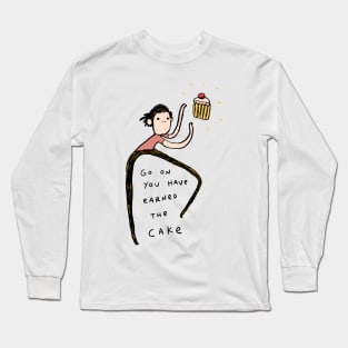 Honest Blob - Earned the Cake Long Sleeve T-Shirt